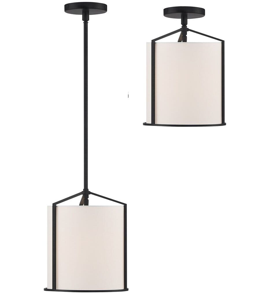 Crystorama - CAR-9201-BK - Carlyn 10" Pendant