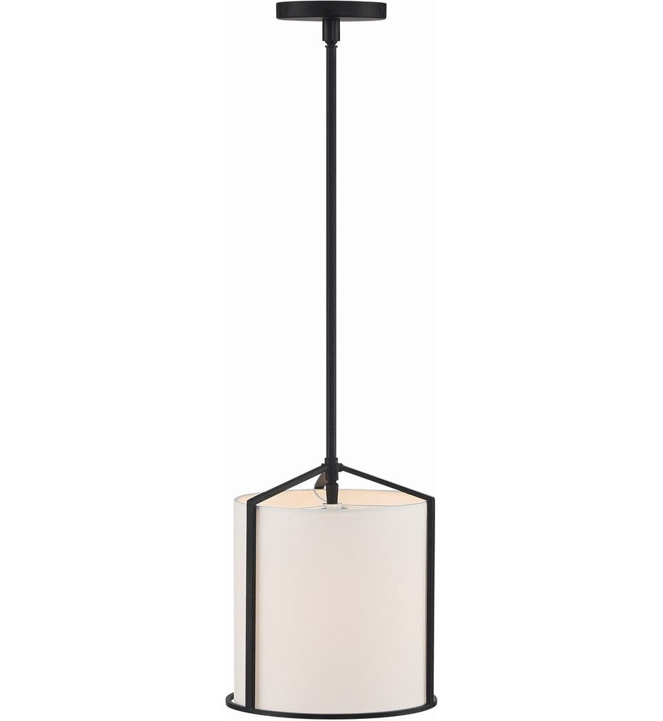 Crystorama - CAR-9201-BK - Carlyn 10" Pendant
