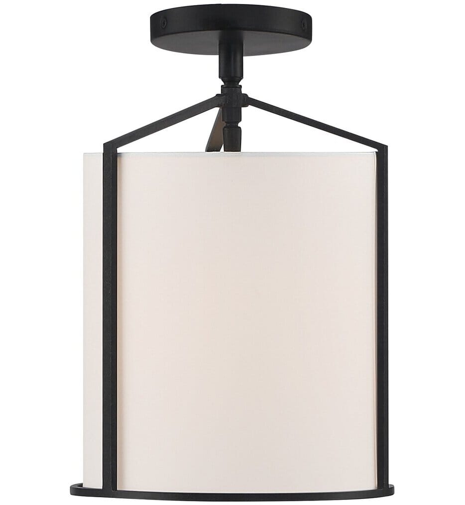 Crystorama - CAR-9201-BK_CEILING - Carlyn 10" Semi Flush
