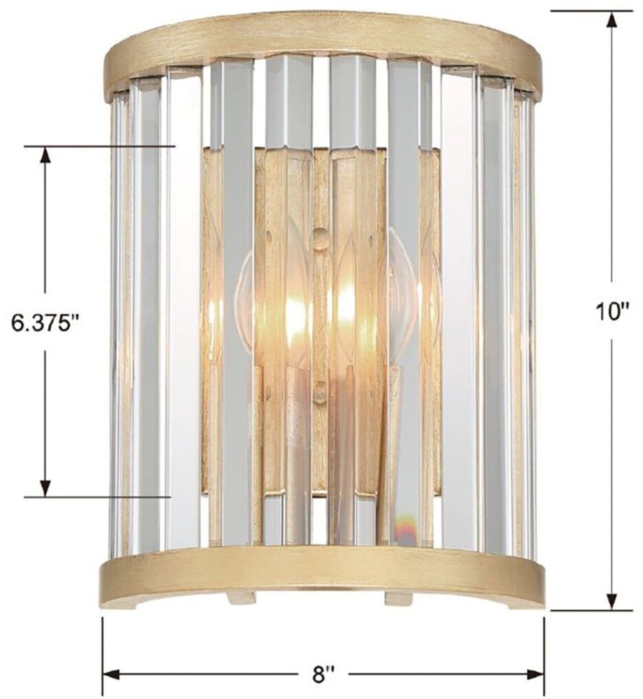 Crystorama - DAR-1012-DT - Darcy 10" Wall Sconce