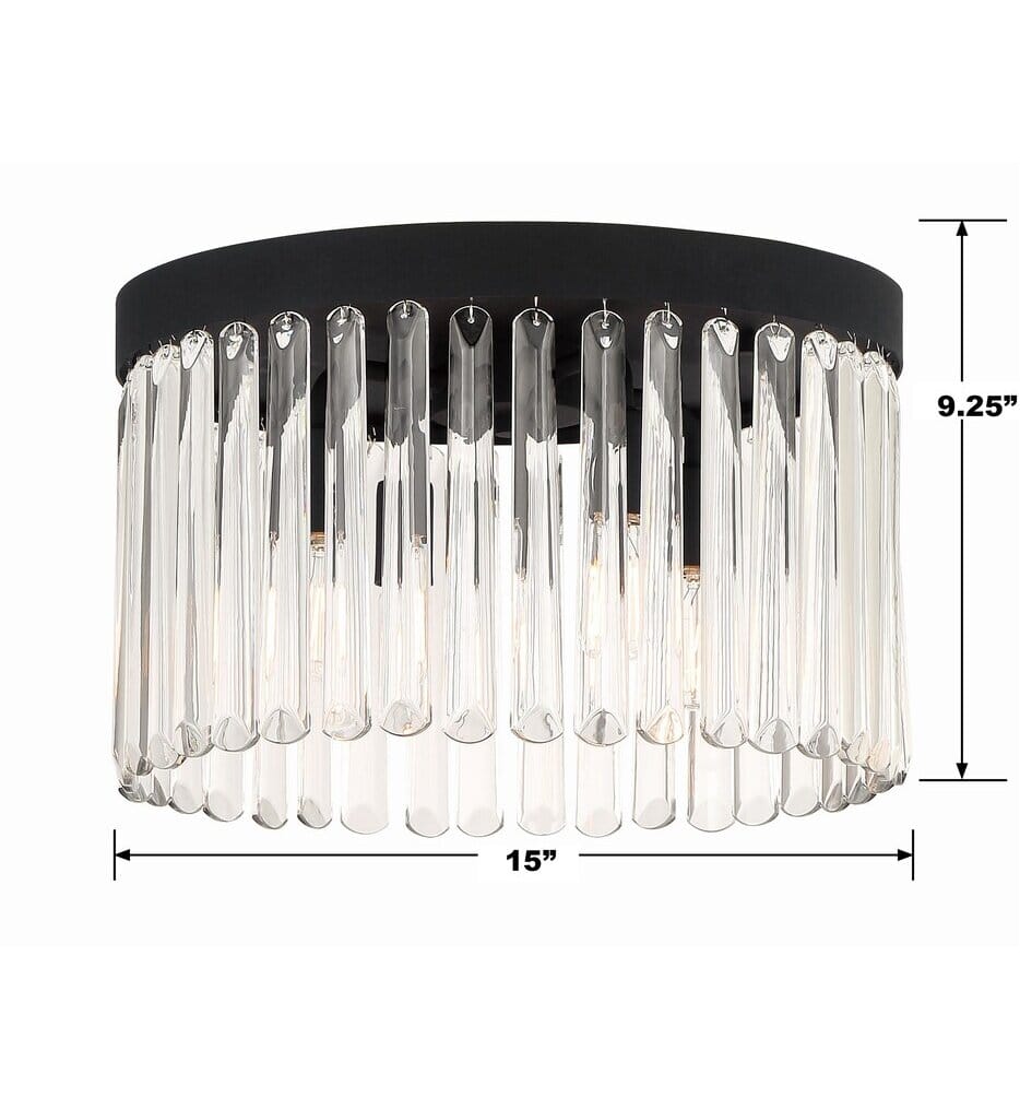 Crystorama - Emory 15" Flush Mount