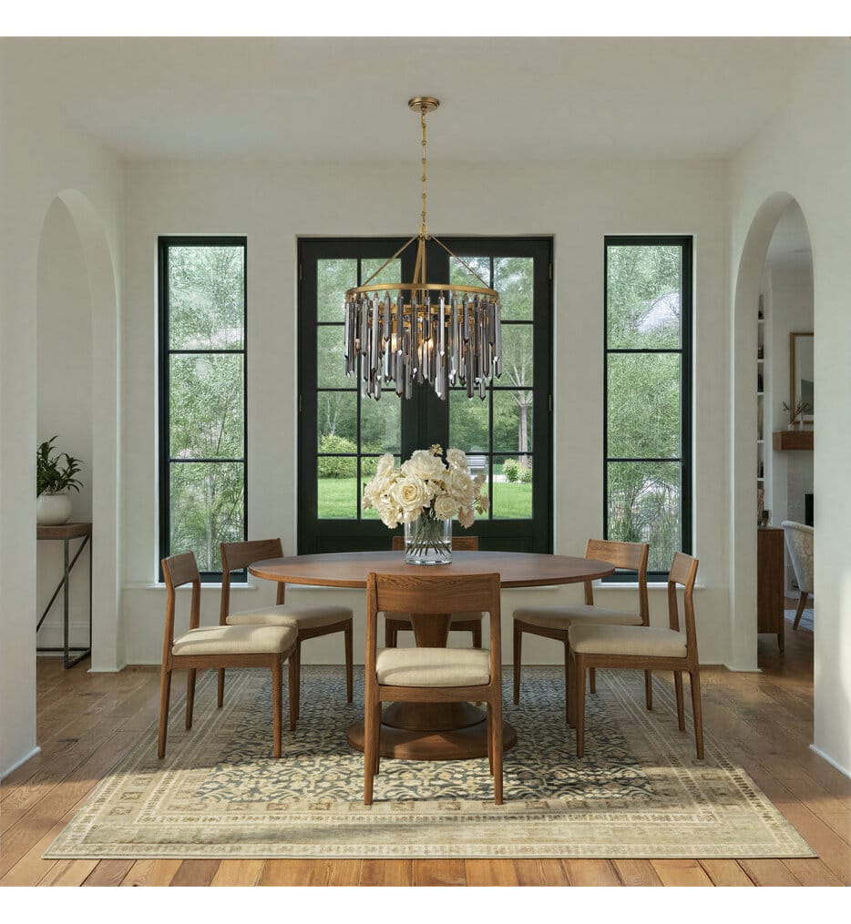 Crystorama - GEM-7004-MG-SS - Gemma 24-Inch Chandelier