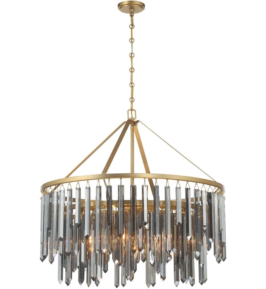 Crystorama - GEM-7005-MG-SS - Gemma 32-Inch Chandelier
