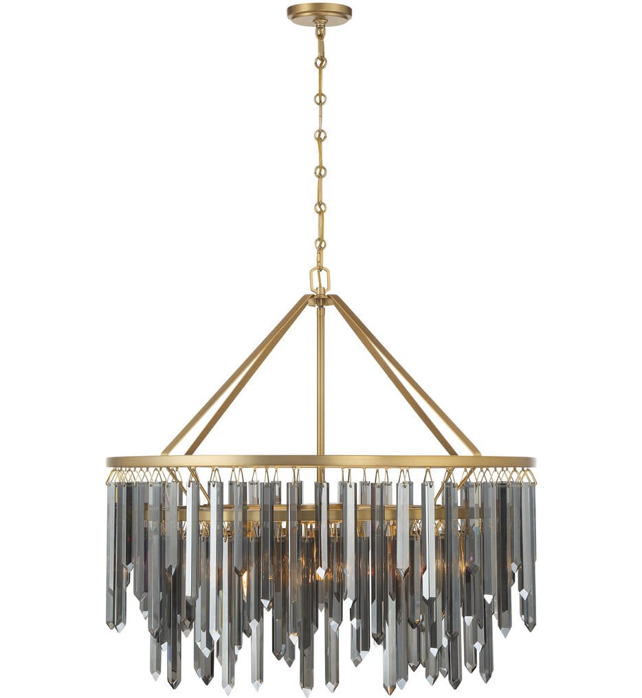 Crystorama - GEM-7005-MG-SS - Gemma 32-Inch Chandelier