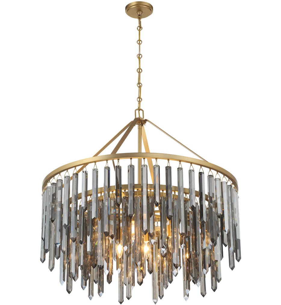 Crystorama - GEM-7005-MG-SS - Gemma 32-Inch Chandelier