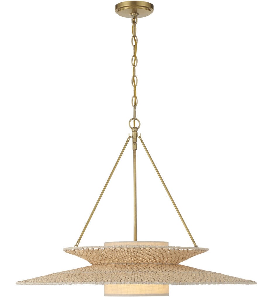 Crystorama - JNP-10543-SG - Janipher 29.5-Inch Chandelier