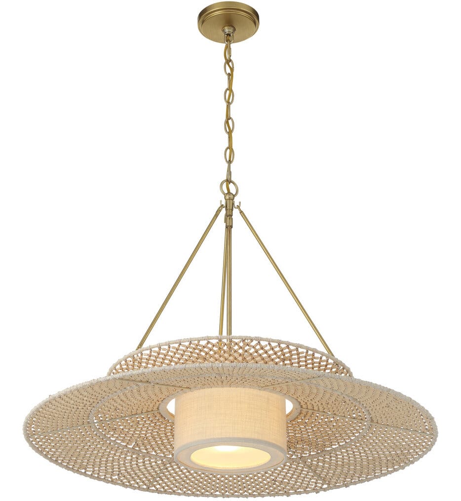 Crystorama - JNP-10543-SG - Janipher 29.5-Inch Chandelier