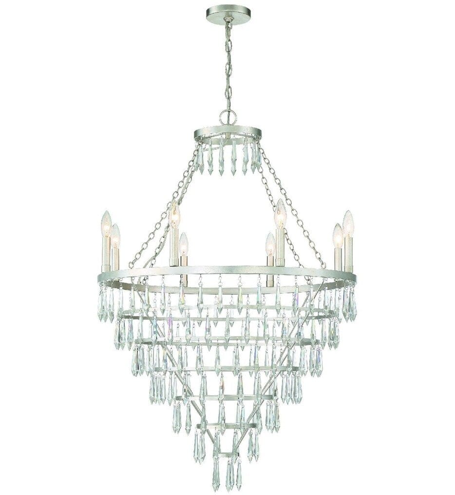 Crystorama - LUC-A9068-SA - Lucille 28" Chandelier