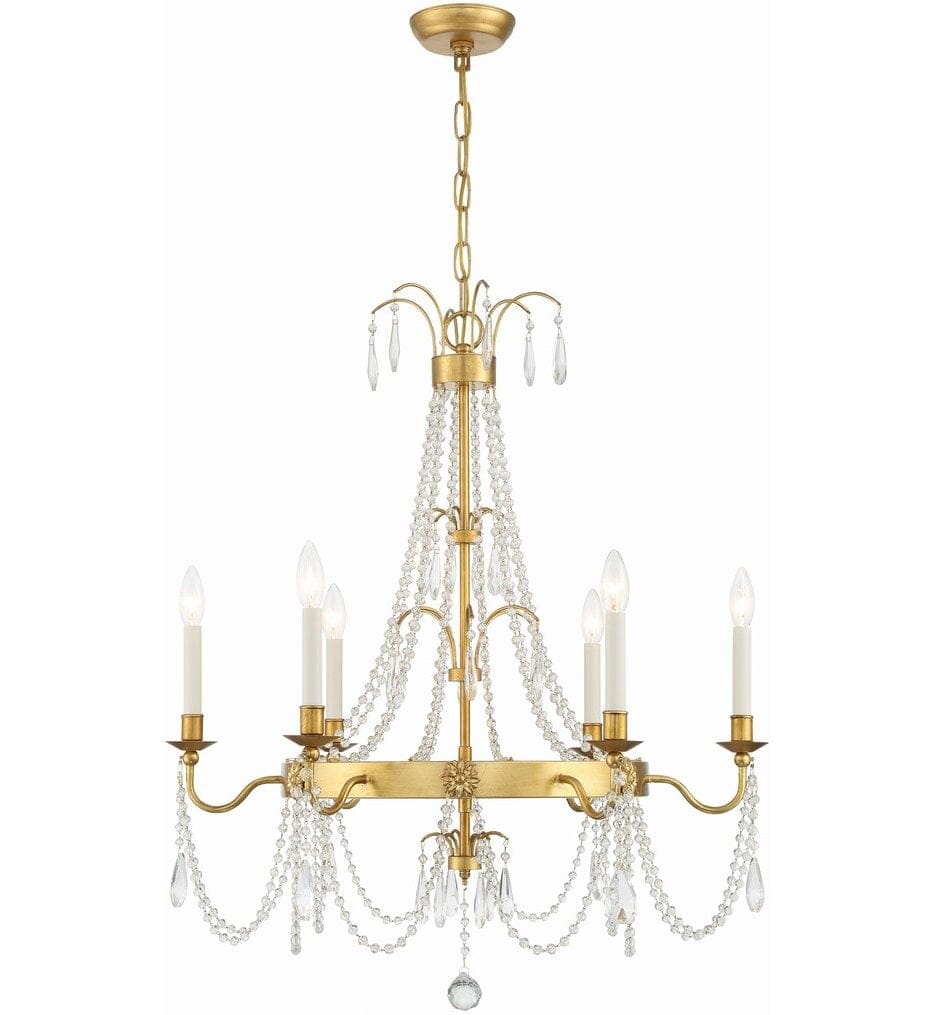 Crystorama - MAI-18606-GA - Maizey 28" Chandelier