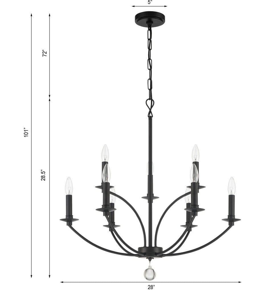 Crystorama - Mila 28" Chandelier