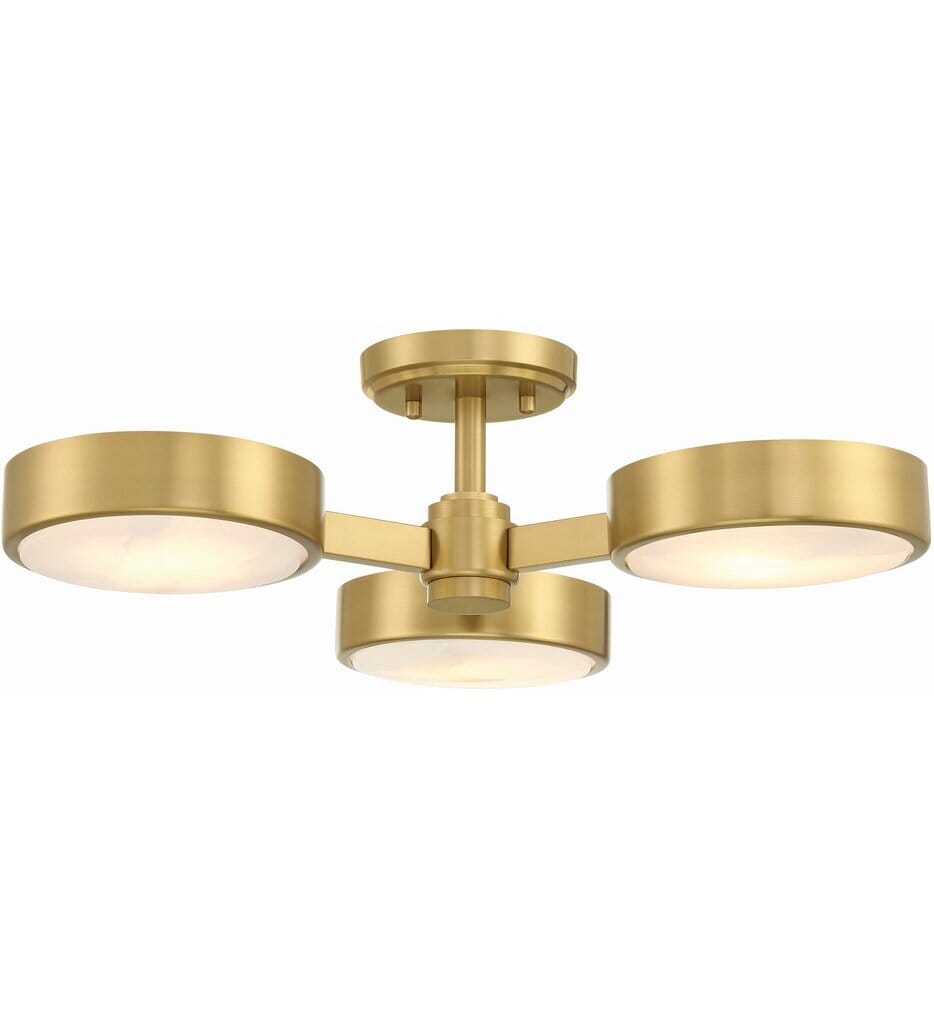 Crystorama - Orson 22.5" Semi Flush