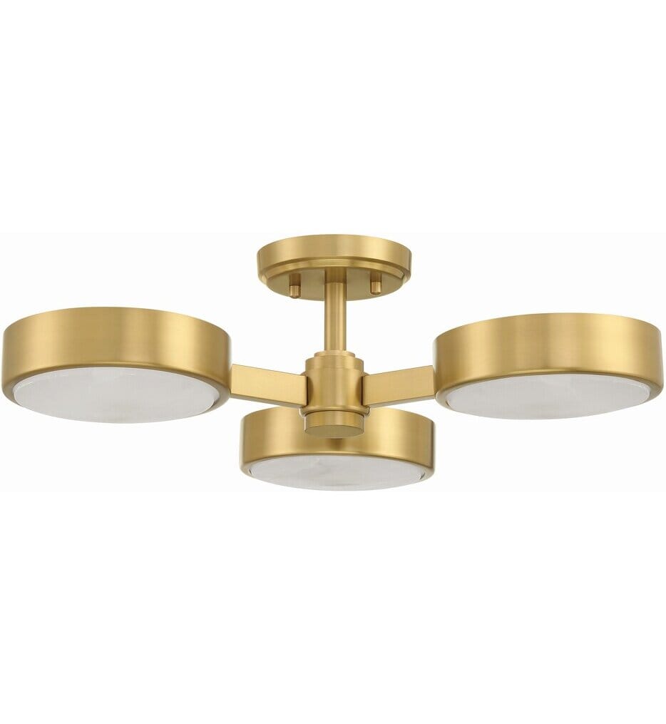 Crystorama - Orson 22.5" Semi Flush