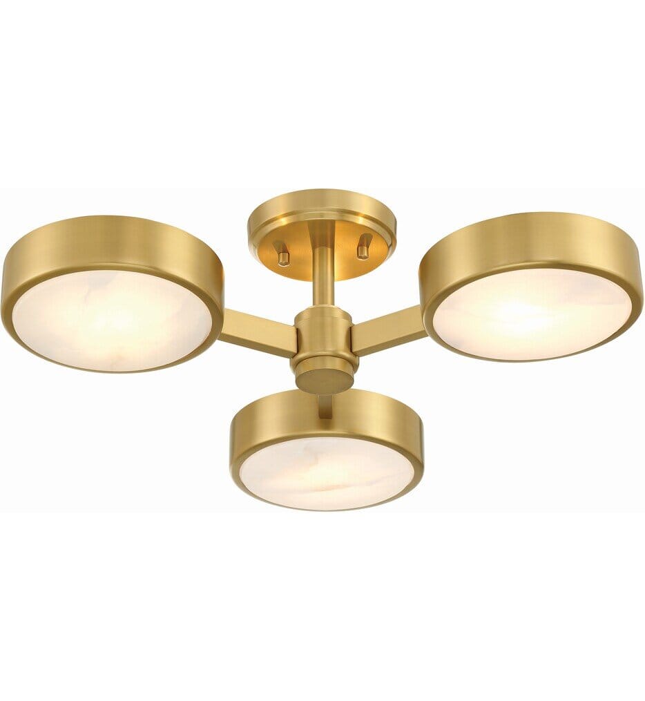 Crystorama - Orson 22.5" Semi Flush