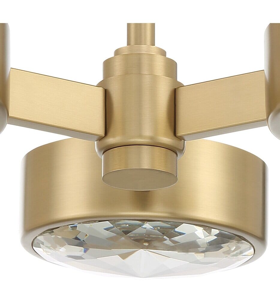 Crystorama - Orson 22.5" Semi Flush