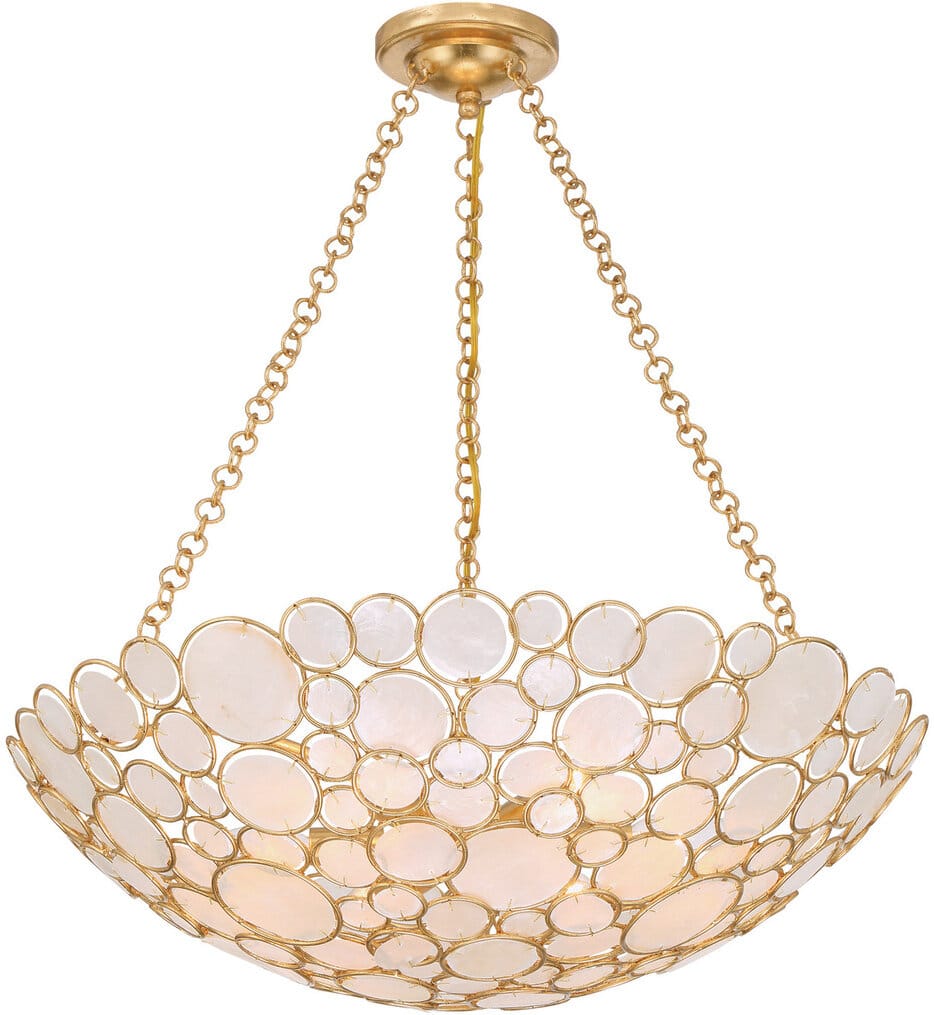 Crystorama - PAL-525-GA - Palla 24.5-Inch Chandelier