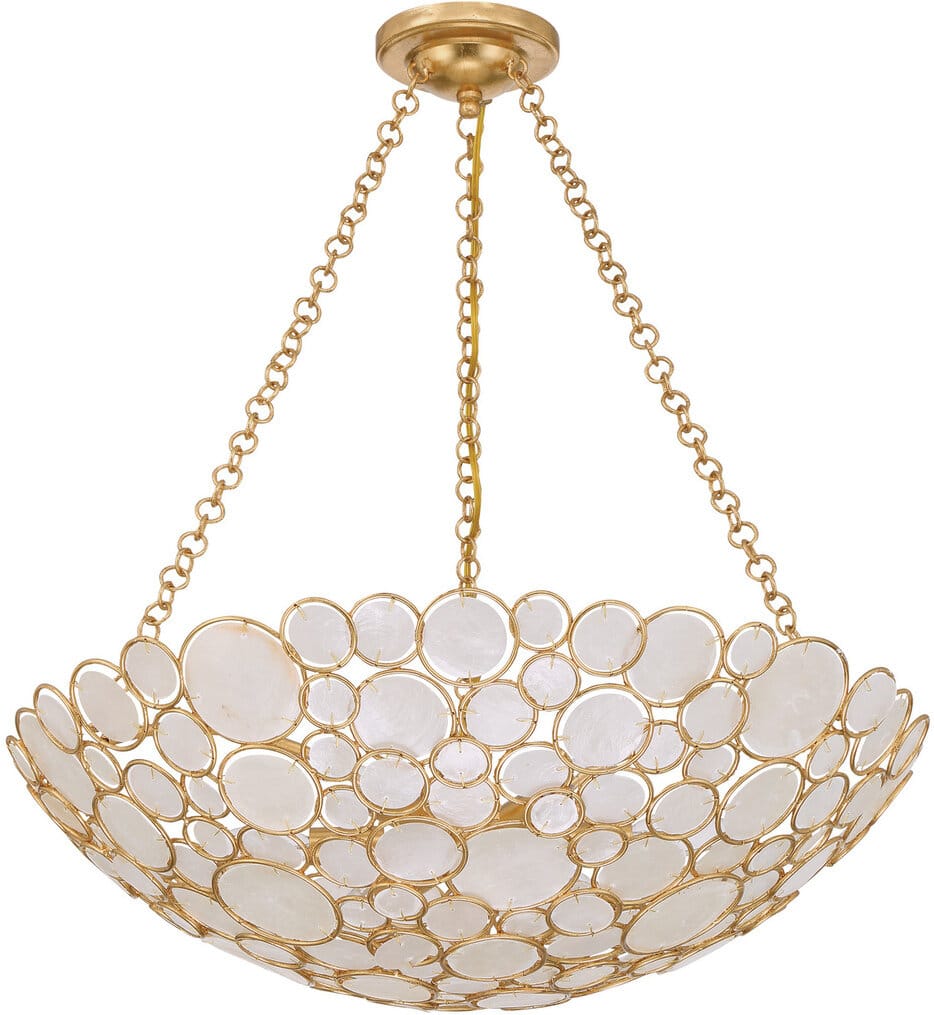 Crystorama - PAL-525-GA - Palla 24.5-Inch Chandelier