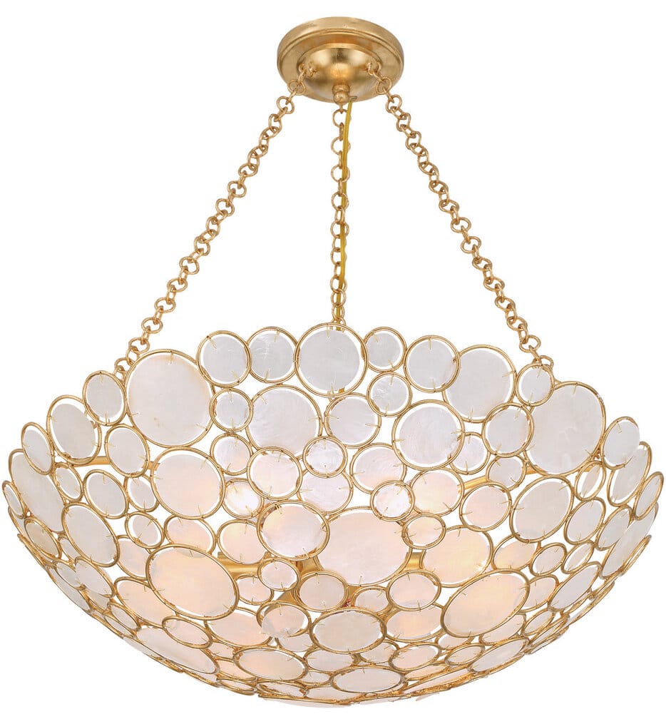 Crystorama - PAL-525-GA - Palla 24.5-Inch Chandelier