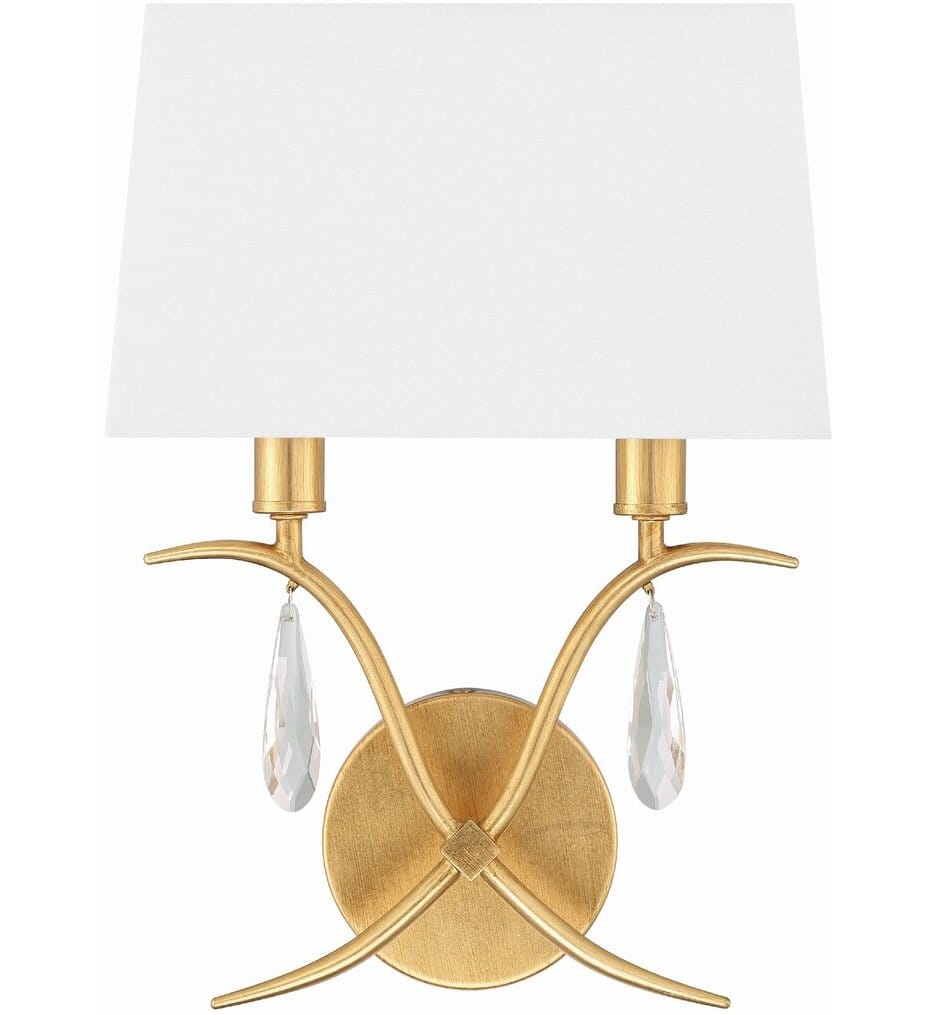 Crystorama - ROL-18802-GA - Rollins 14" Wall Sconce