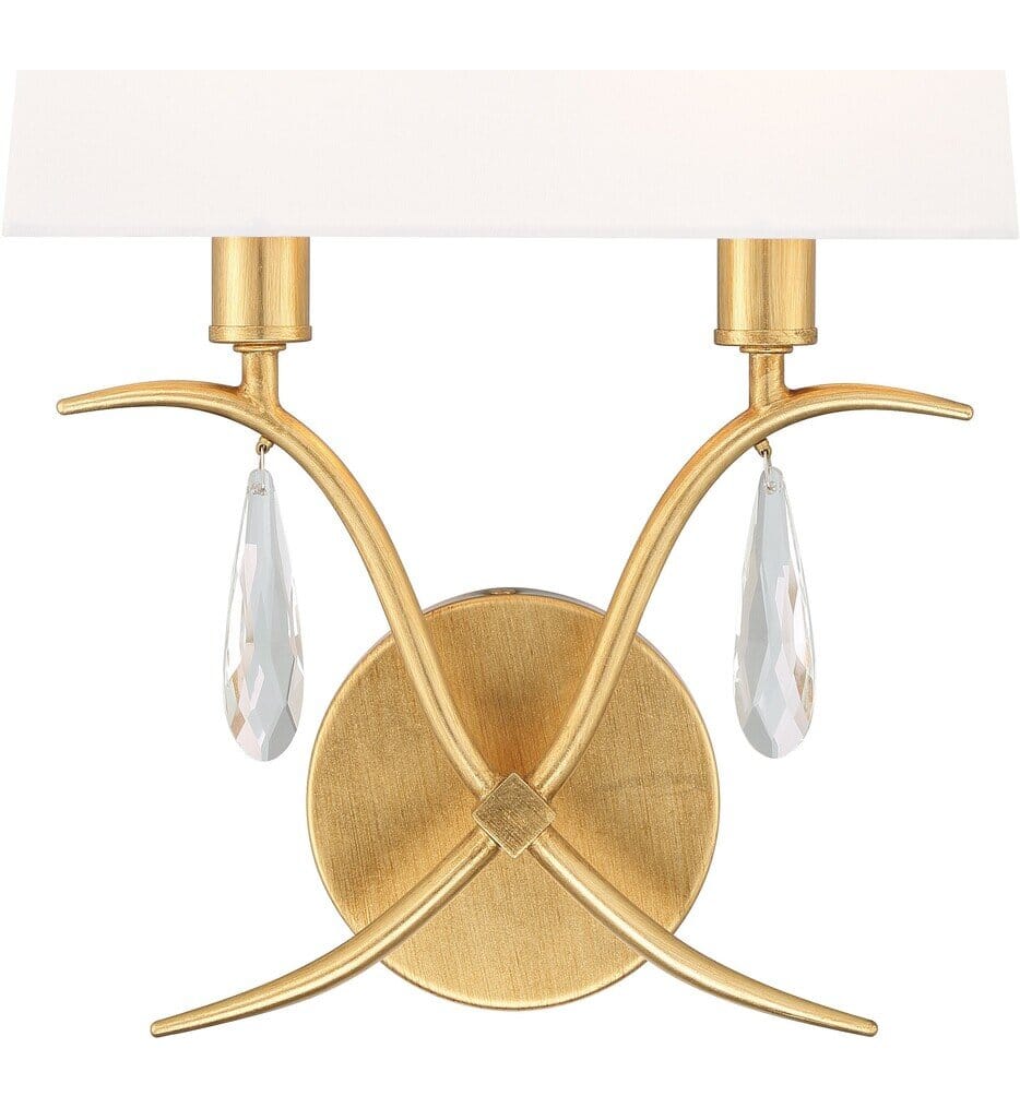 Crystorama - ROL-18802-GA - Rollins 14" Wall Sconce