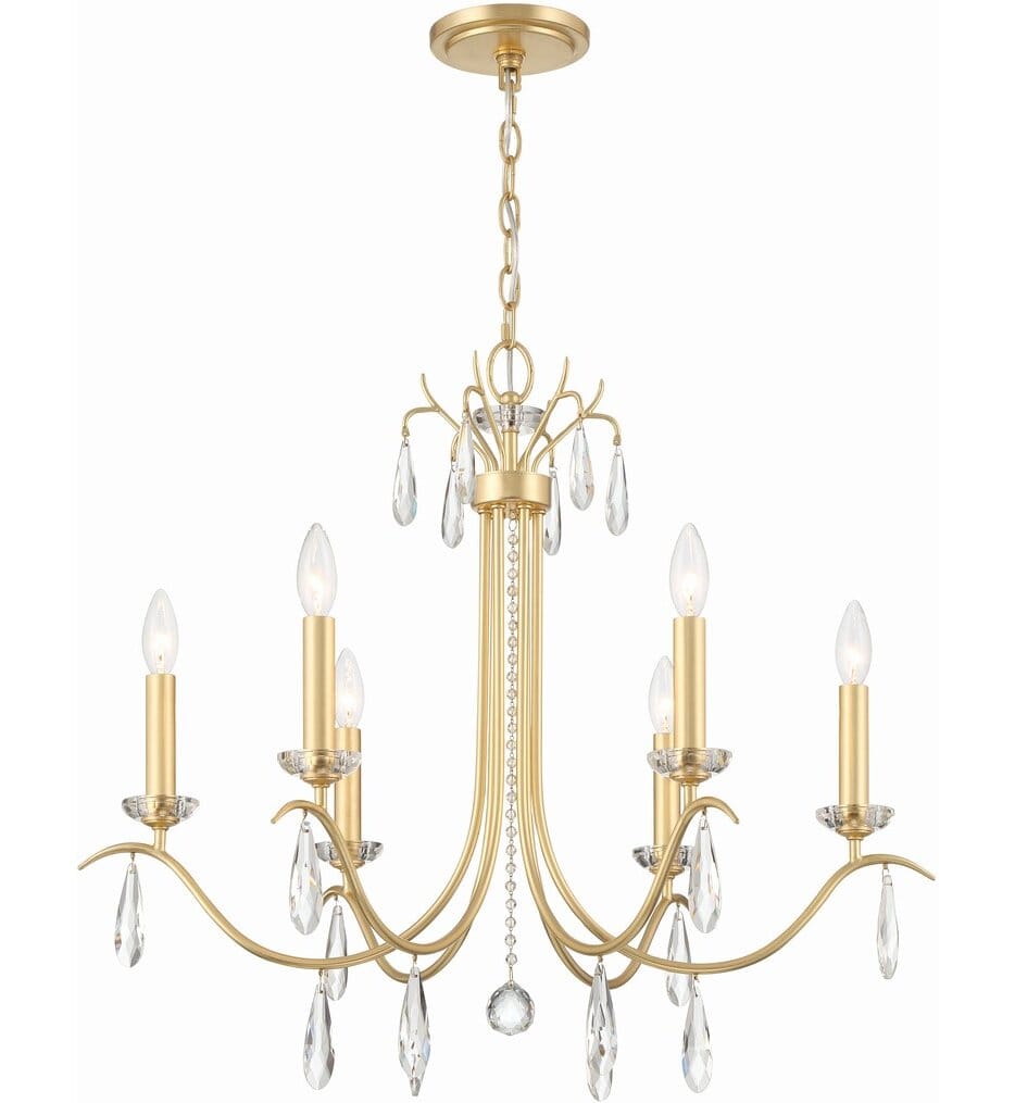 Crystorama - ROL-18816-GA - Rollins 28" Chandelier
