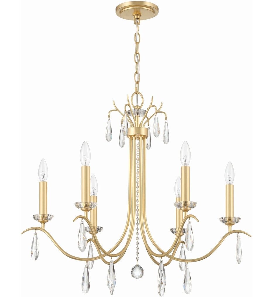 Crystorama - ROL-18816-GA - Rollins 28" Chandelier