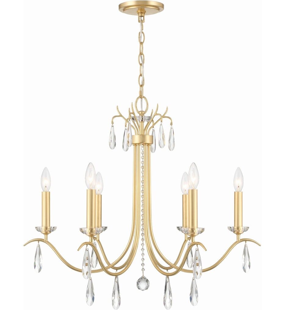 Crystorama - ROL-18816-GA - Rollins 28" Chandelier