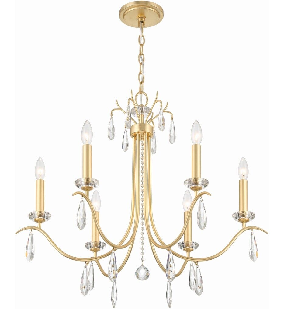Crystorama - ROL-18816-GA - Rollins 28" Chandelier