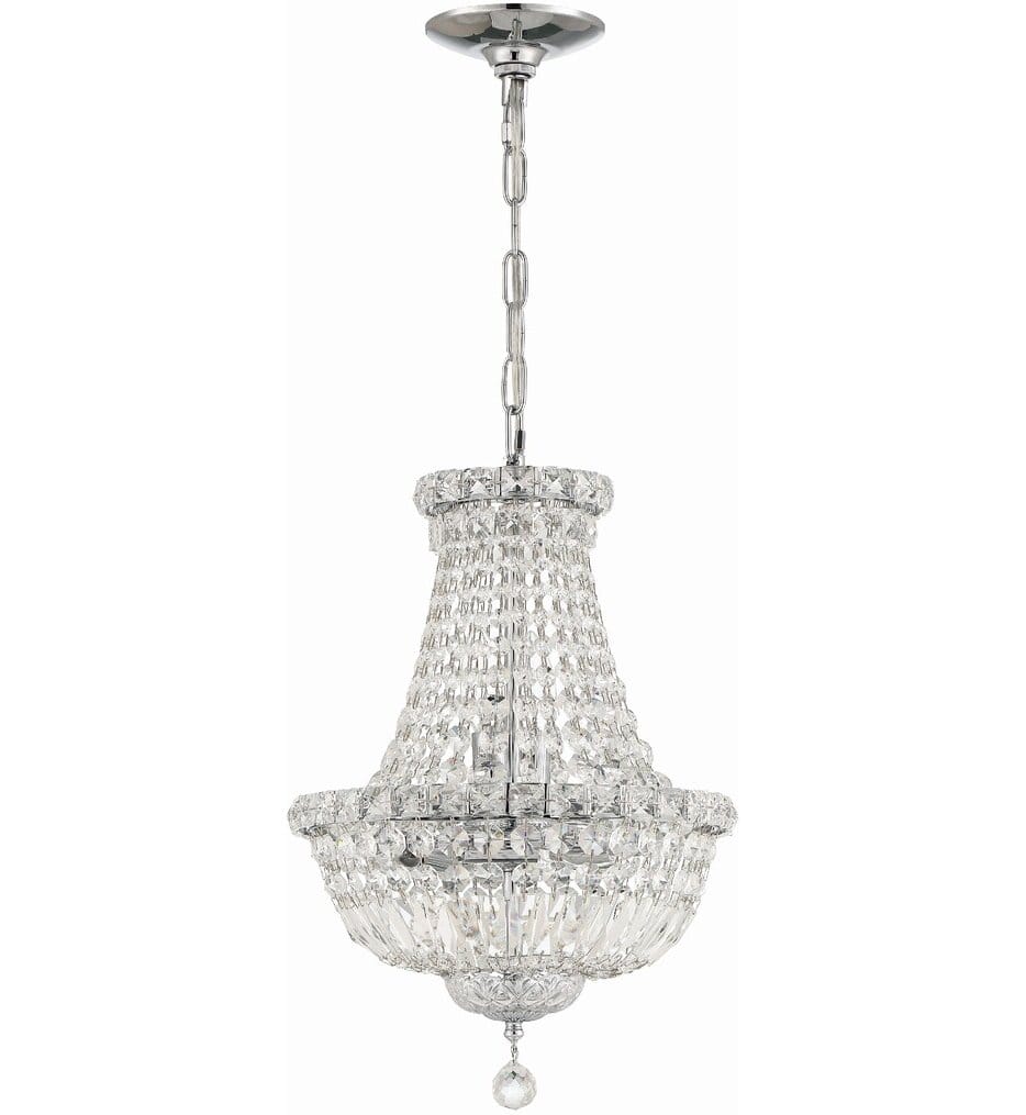 Crystorama - ROS-A1006-CH-CL-MWP - Roslyn 12" Mini Chandelier