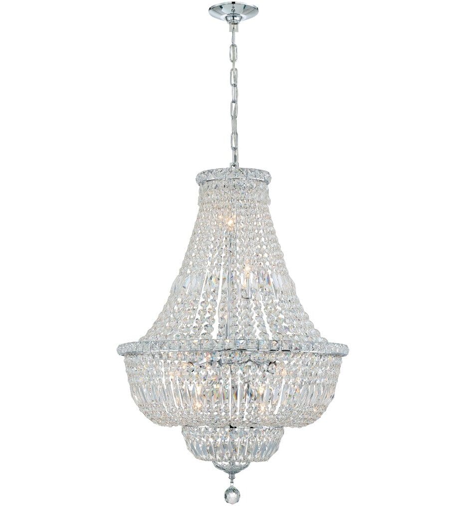 Crystorama - ROS-A1009-CH-CL-MWP - Roslyn 22" Chandelier
