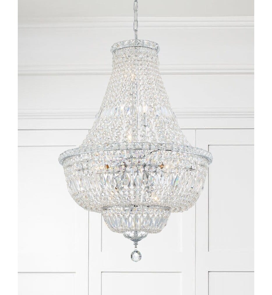Crystorama - ROS-A1009-CH-CL-MWP - Roslyn 22" Chandelier