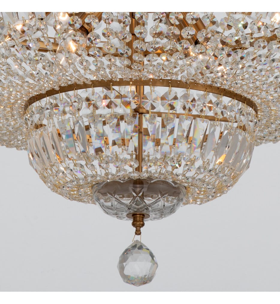 Crystorama - ROS-A1015-AG-CL-MWP - Roslyn 28-Inch Chandelier