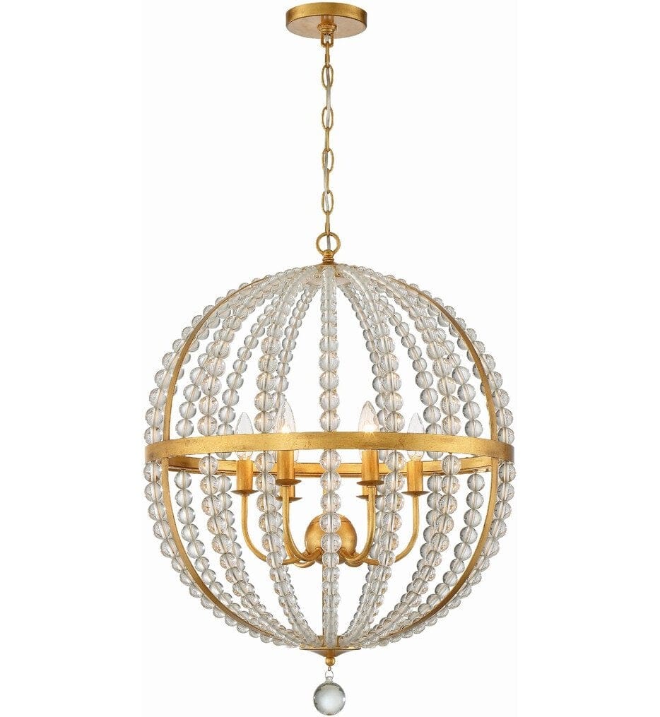 Crystorama - ROX-A9006-GA - Roxy 22" Chandelier