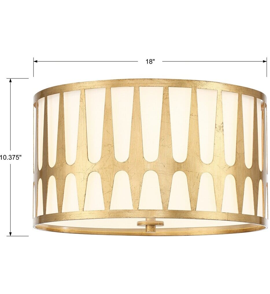 Crystorama - Royston 18" Flush Mount