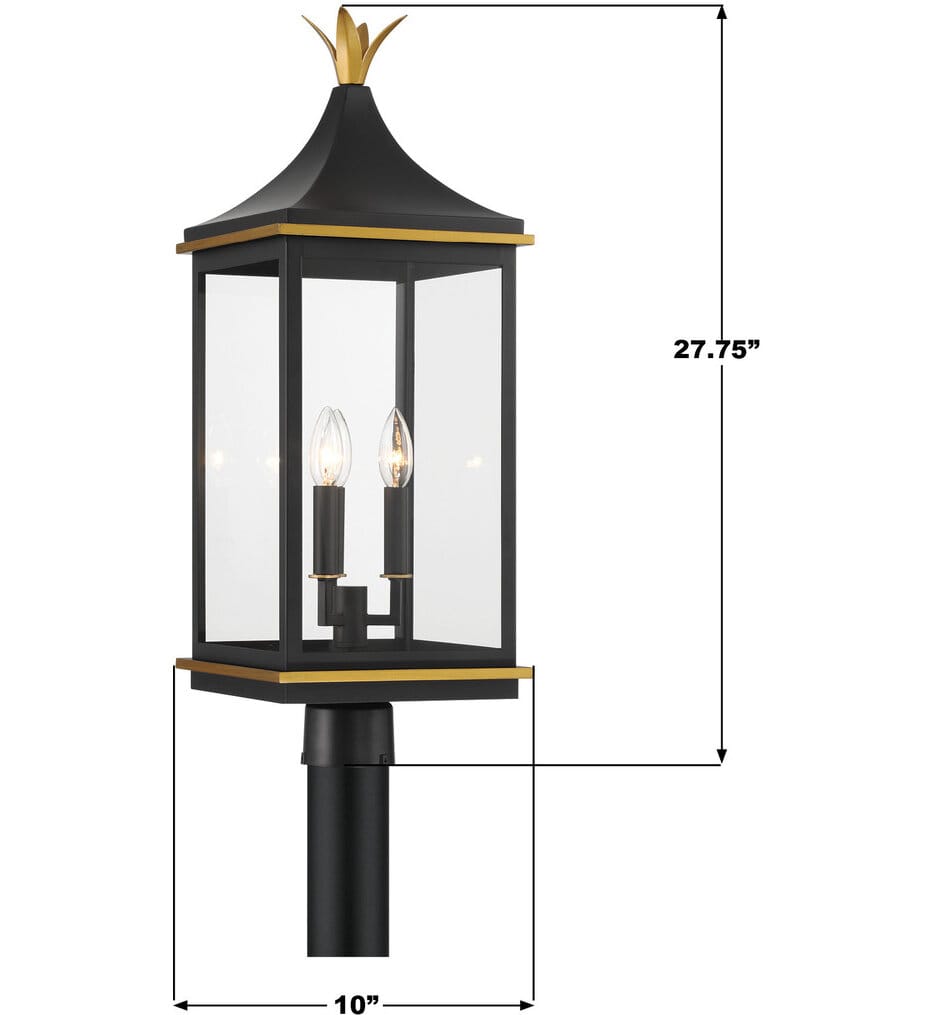 Crystorama - SIM-809-MK-TG - Simpson 27.75" Outdoor Post Light