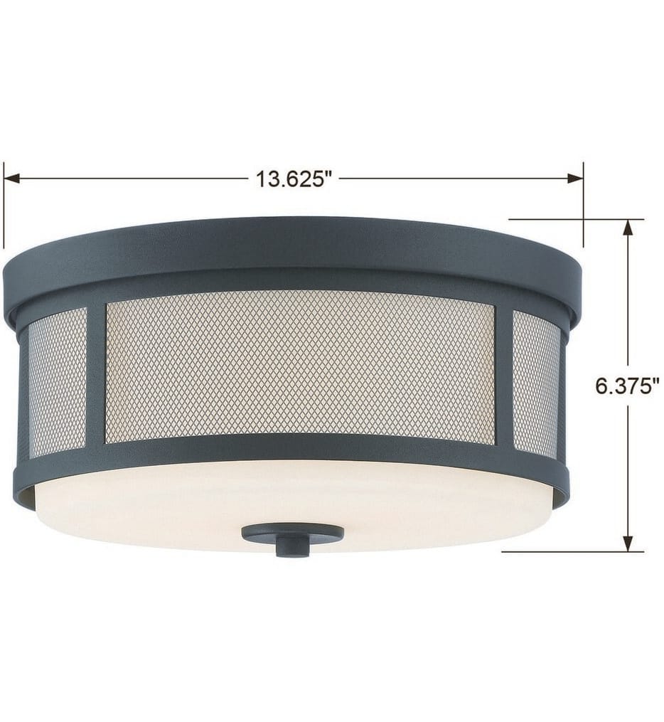 Crystorama - Trevor 13.5" Flush Mount