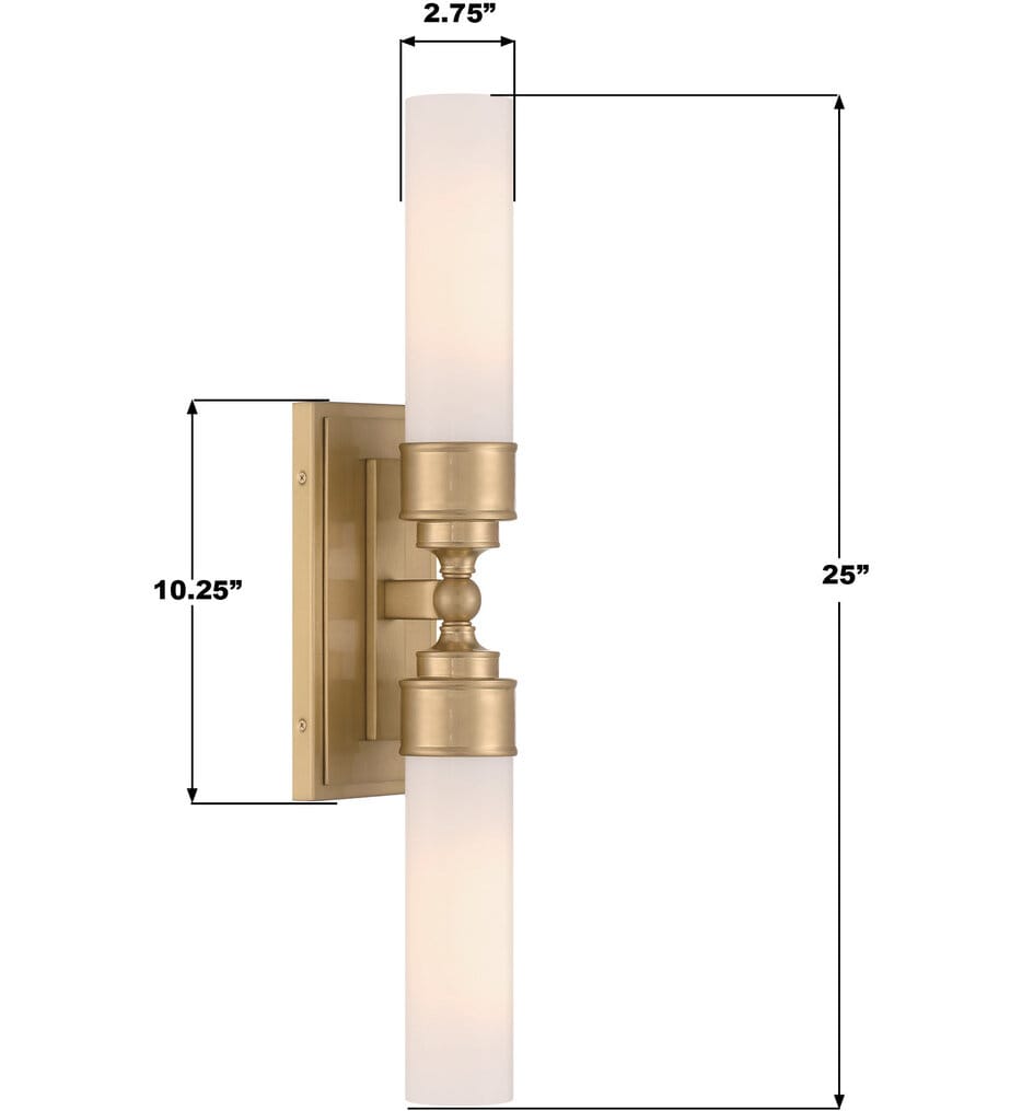 Crystorama - Wilcox 25" Wall Sconce
