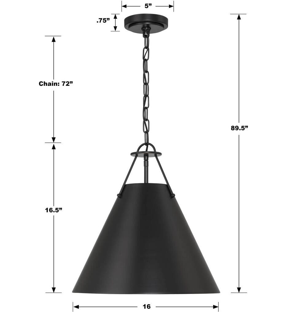 Crystorama - Xavier 16" Pendant