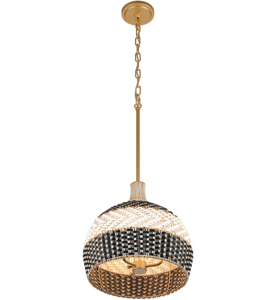 Crystorama - ZAN-9003-SG-MK - Zanzibar 14" Pendant