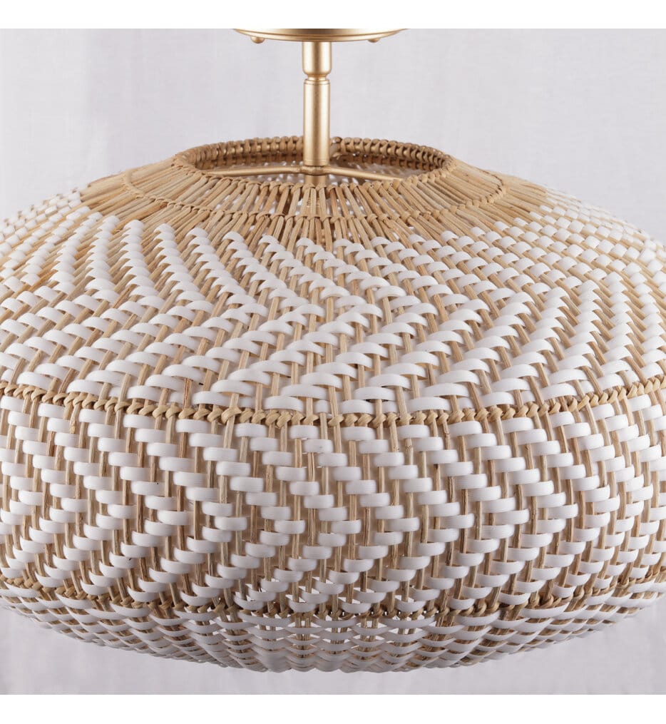 Crystorama - ZAN-9014-SG_CEILING - Zanzibar 22" Semi-Flush Mount