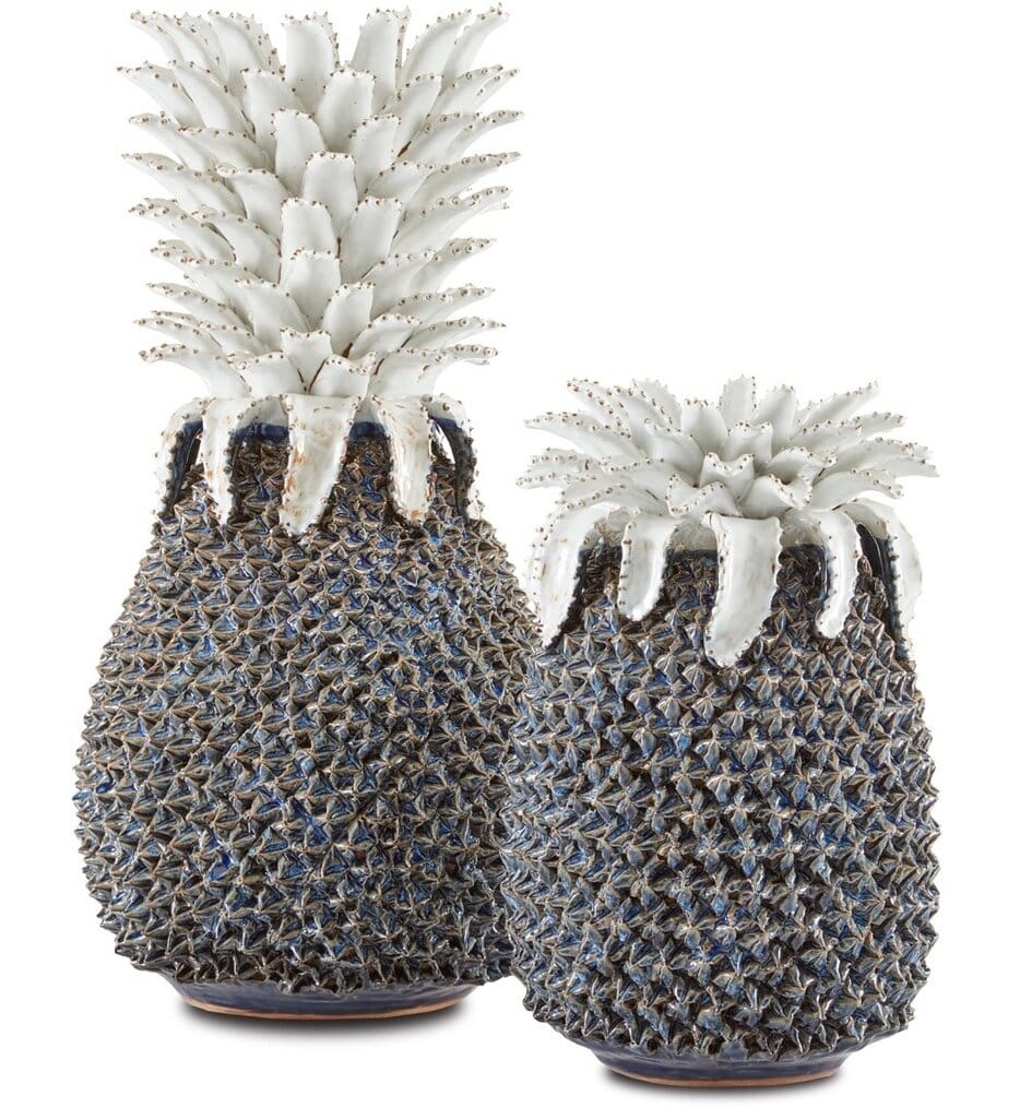 Currey & Company - Waikiki Blue Pineapple