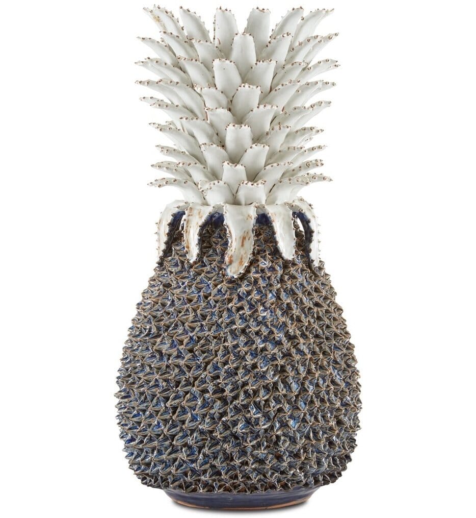 Currey & Company - Waikiki Blue Pineapple