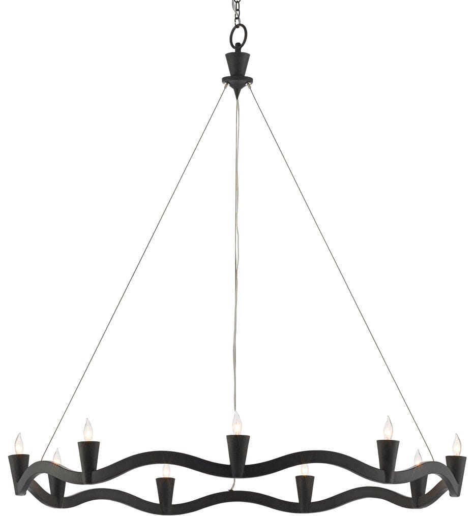 Currey & Company - Serpentina 37" Chandelier