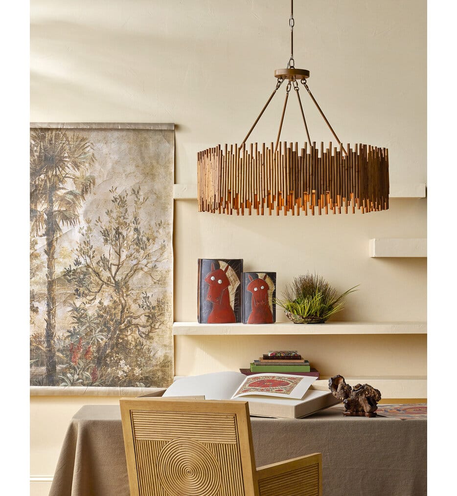 Currey & Company - 9000-1208 - Teahouse 32.25" Chandelier