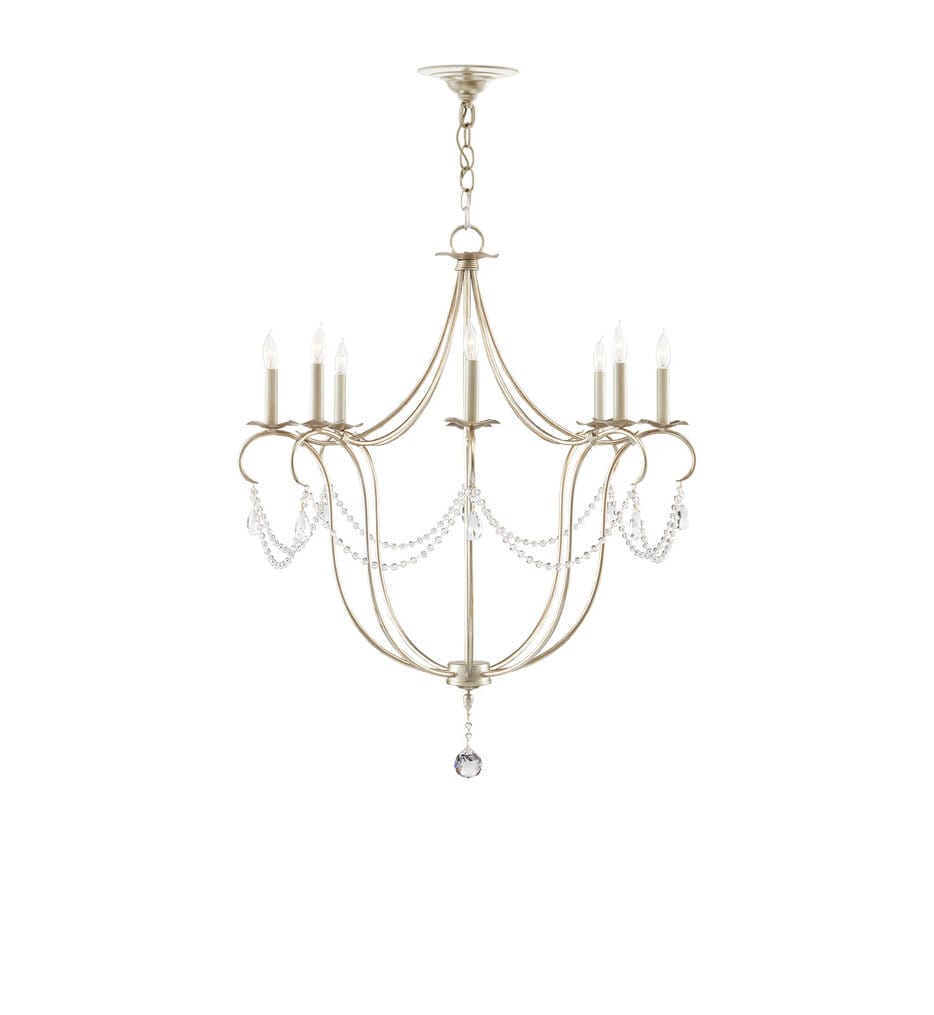 Currey & Company - Crystal Lights 31" Chandelier