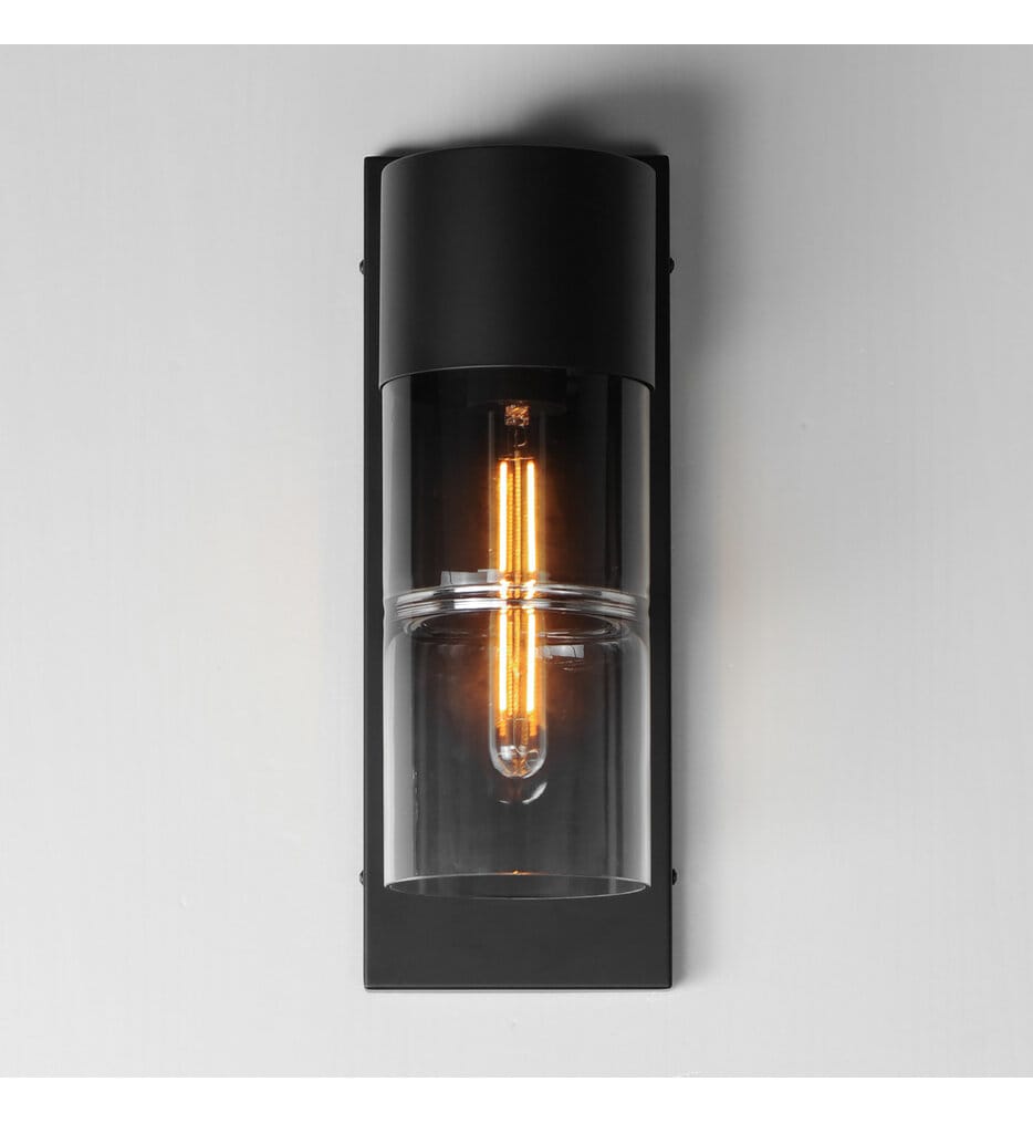 ET2 - E26144-142BK - Smokestack 16.75" Outdoor Wall Sconce