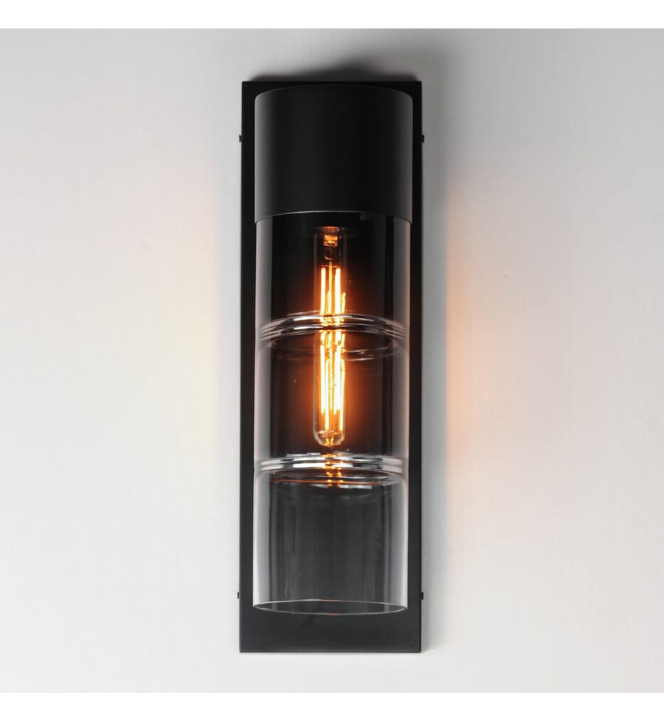 ET2 - E26146-142BK - Smokestack 20" Outdoor Wall Sconce