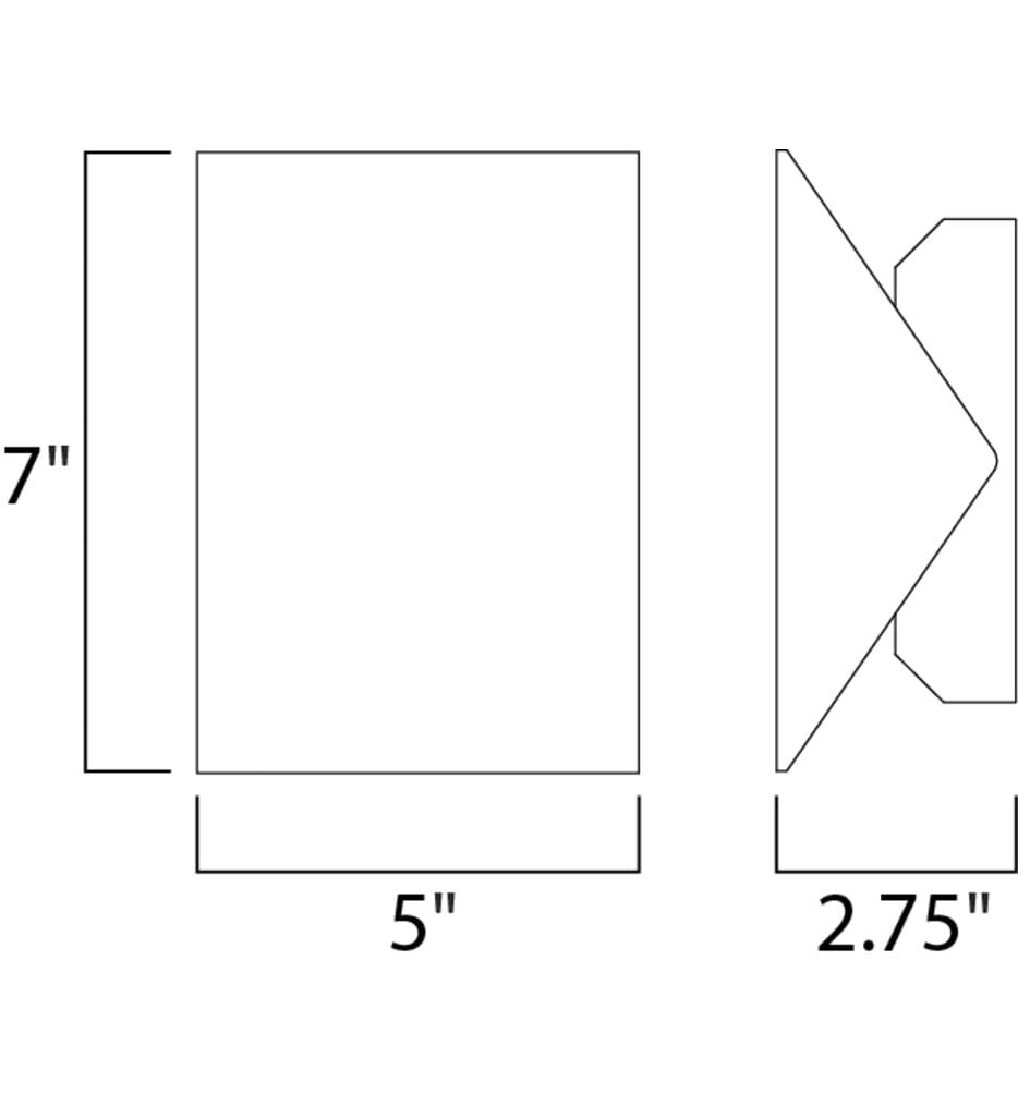 ET2 - Alumilux Tilt 7" Outdoor Wall Sconce