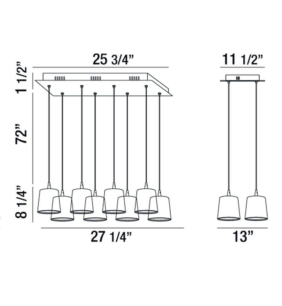 Eurofase - Borto 27.25" Pendant