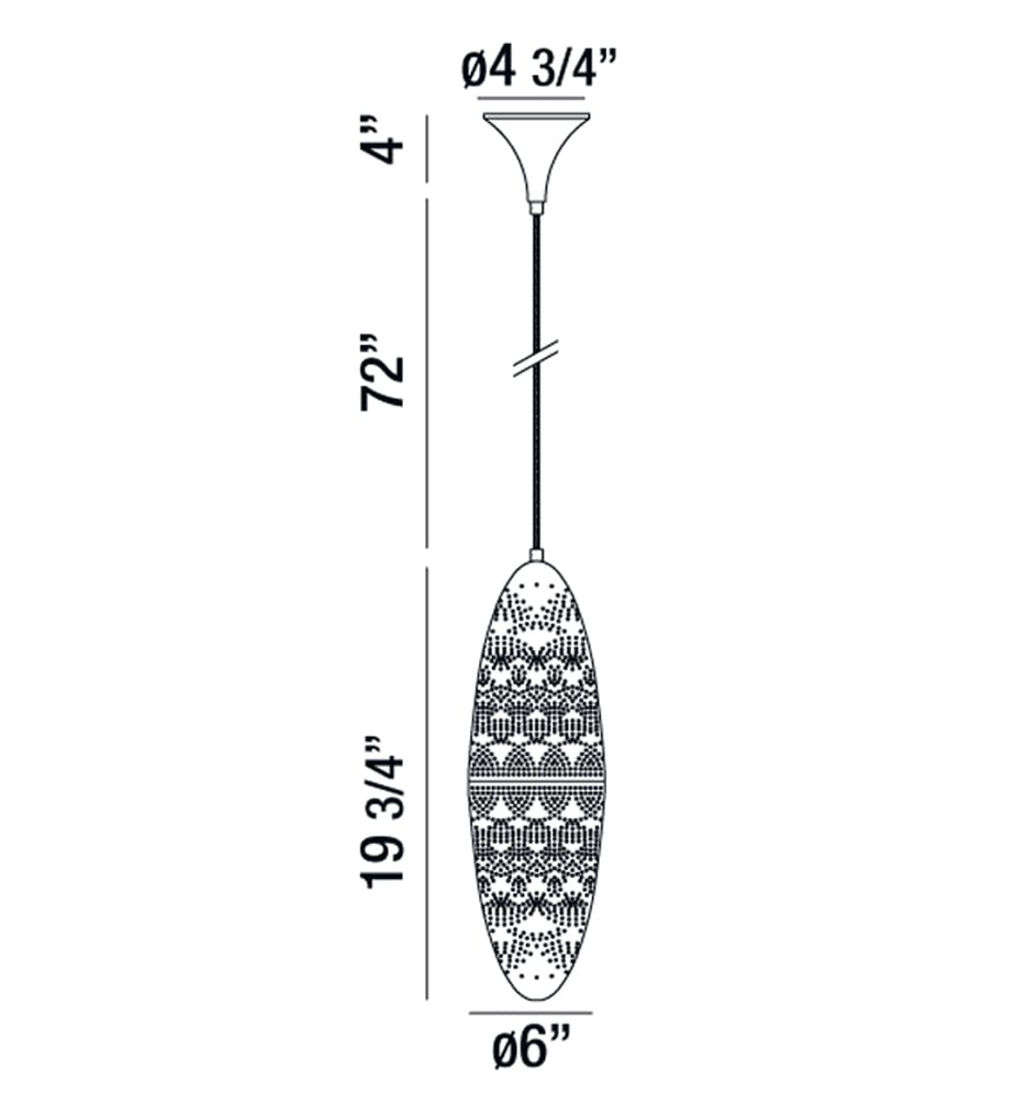Eurofase - 28379-011 - Lozzo 6" Pendant