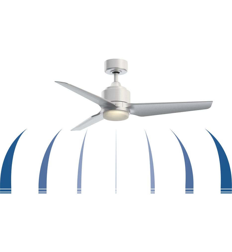 Fanimation - FPD8514MWW-48DWAW-12LK - TriAire Custom 48" Ceiling Fan